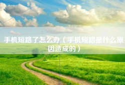 手机短路了怎么办（手机短路是什么原因造成的）