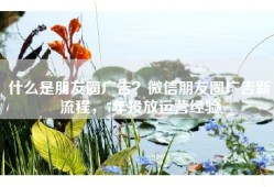 什么是朋友圈广告？微信朋友圈广告新流程，7年投放运营经验