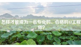 怎样才能成为一名专业的、合格的AI工程师？