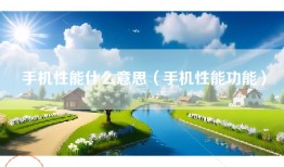 手机性能什么意思（手机性能功能）