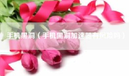 手机黑洞（手机黑洞加速器有风险吗）