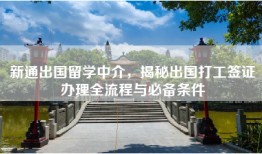 新通出国留学中介，揭秘出国打工签证办理全流程与必备条件