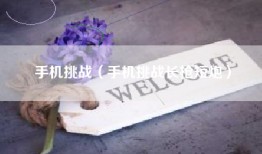 手机挑战（手机挑战长枪短炮）