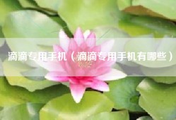 滴滴专用手机（滴滴专用手机有哪些）