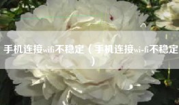 手机连接wifi不稳定（手机连接wi-fi不稳定）