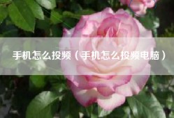 手机怎么投频（手机怎么投频电脑）