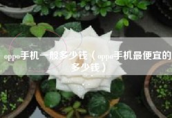 oppo手机一般多少钱（oppo手机最便宜的多少钱）