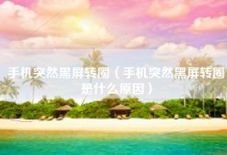 手机突然黑屏转圈（手机突然黑屏转圈是什么原因）
