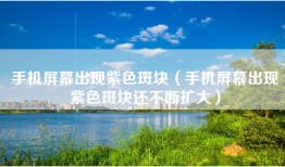 手机屏幕出现紫色斑块（手机屏幕出现紫色斑块还不断扩大）