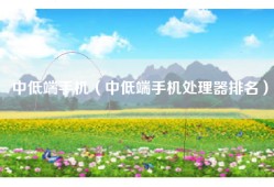 中低端手机（中低端手机处理器排名）