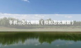 手机qq怎么刷新（扣扣怎么刷新）