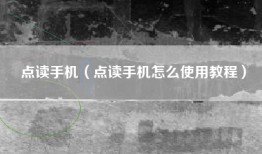 点读手机（点读手机怎么使用教程）