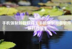 手机强制卸载软件（手机强制卸载软件最好方法）
