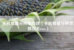 手机屏幕分辨率修改（手机屏幕分辨率修改无root）