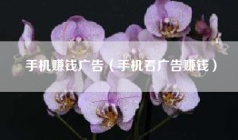 手机赚钱广告（手机看广告赚钱）