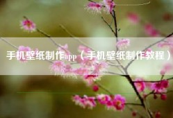 手机壁纸制作app（手机壁纸制作教程）