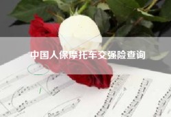 中国人保摩托车交强险查询