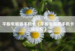 平板电脑插手机卡（平板电脑插手机卡没反应）