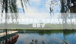2022年小红书信息流广告投放指南，保姆级教学