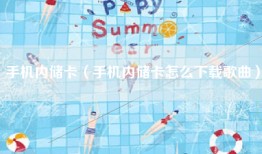 手机内储卡（手机内储卡怎么下载歌曲）