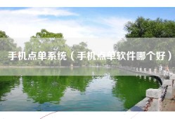手机点单系统（手机点单软件哪个好）