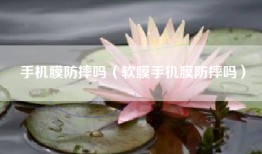手机膜防摔吗（软膜手机膜防摔吗）