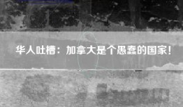 华人吐槽：加拿大是个愚蠢的国家！