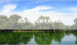 异地可以注销手机卡吗