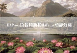 HAProxy负载均衡和HAProxy动静分离