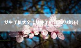 女生手机大全（女生手机什么品牌好）