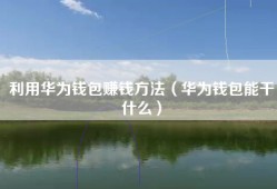 利用华为钱包赚钱方法（华为钱包能干什么）