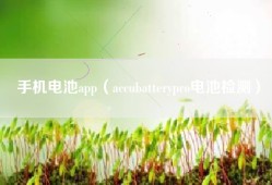手机电池app（accubatterypro电池检测）