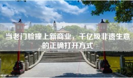 当老门脸撞上新商业，千亿级非遗生意的正确打开方式