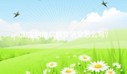 淘宝店推广软文范文怎么写？