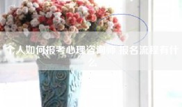 个人如何报考心理咨询师 报名流程有什么