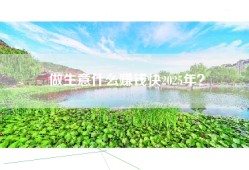 做生意什么赚钱快2025年？