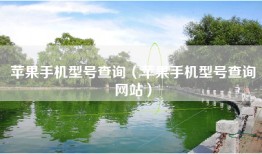 苹果手机型号查询（苹果手机型号查询网站）