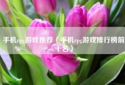 手机rpg游戏推荐（手机rpg游戏排行榜前十名）