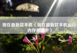 现在最新款手机（现在最新款手机运行内存是多少）