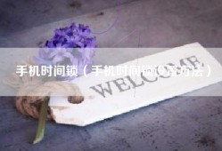 手机时间锁（手机时间锁设置方法）