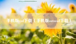 手机版cad下载（手机版autocad下载）