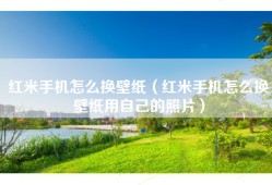 红米手机怎么换壁纸（红米手机怎么换壁纸用自己的照片）