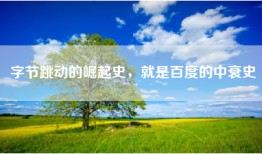 字节跳动的崛起史，就是百度的中衰史