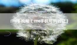 1390手机号（1390手机号码转让）