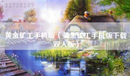 黄金矿工手机版（黄金矿工手机版下载双人版）