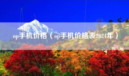 op手机价格(op手机价格表2024年)