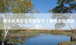 硬手机壳怎么快速取下（硬壳手机壳拆卸）