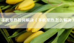 手机发热如何解决（手机发热,怎么解决）