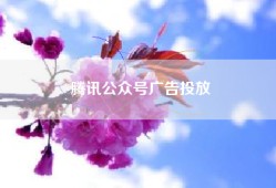 腾讯公众号广告投放