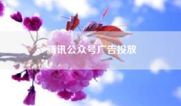 腾讯公众号广告投放